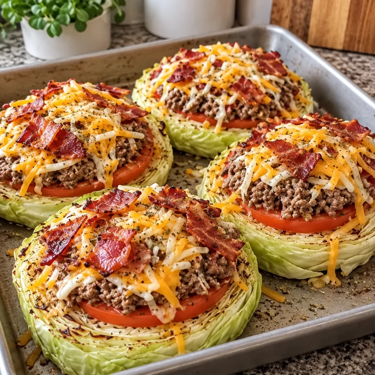 Savory Turkey Bacon Cheeseburger Cabbage Steaks article image 3