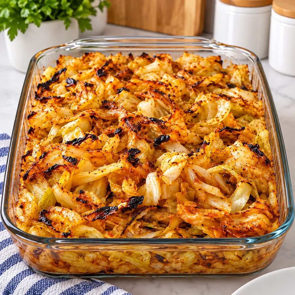 Simple Baked Cabbage with Crispy Edges to Savor