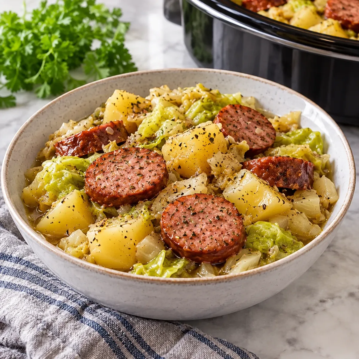 Slow Cooker Sausage and Cabbage 4 Ingredient Bliss article image 4