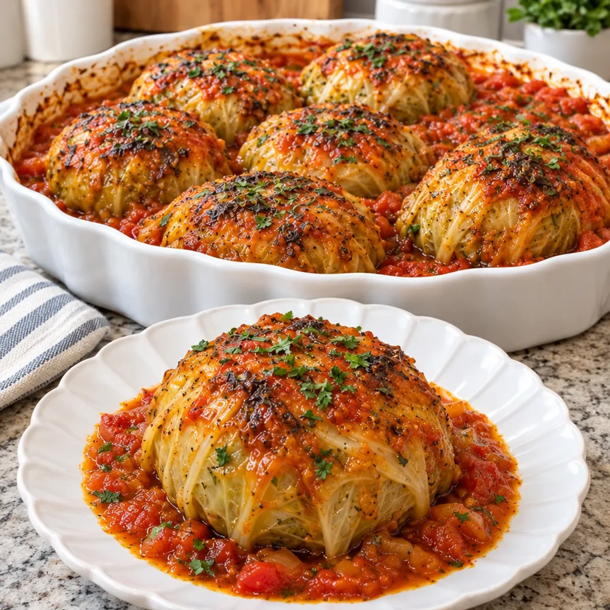 Stuffed Cabbage in Portions: A Comfort Food Delight