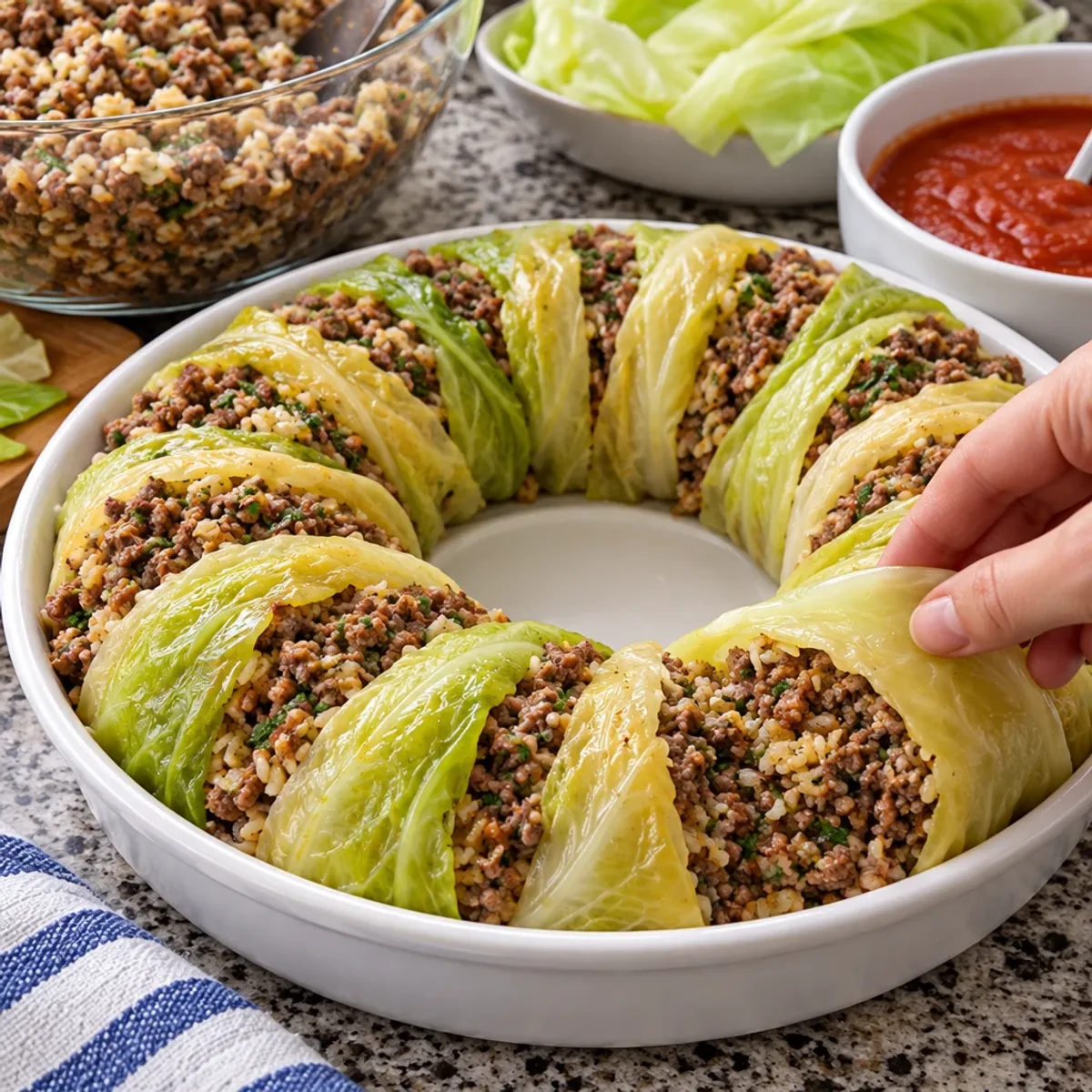 Stuffed Cabbage Ring with Beef and Rice Delight article image 3