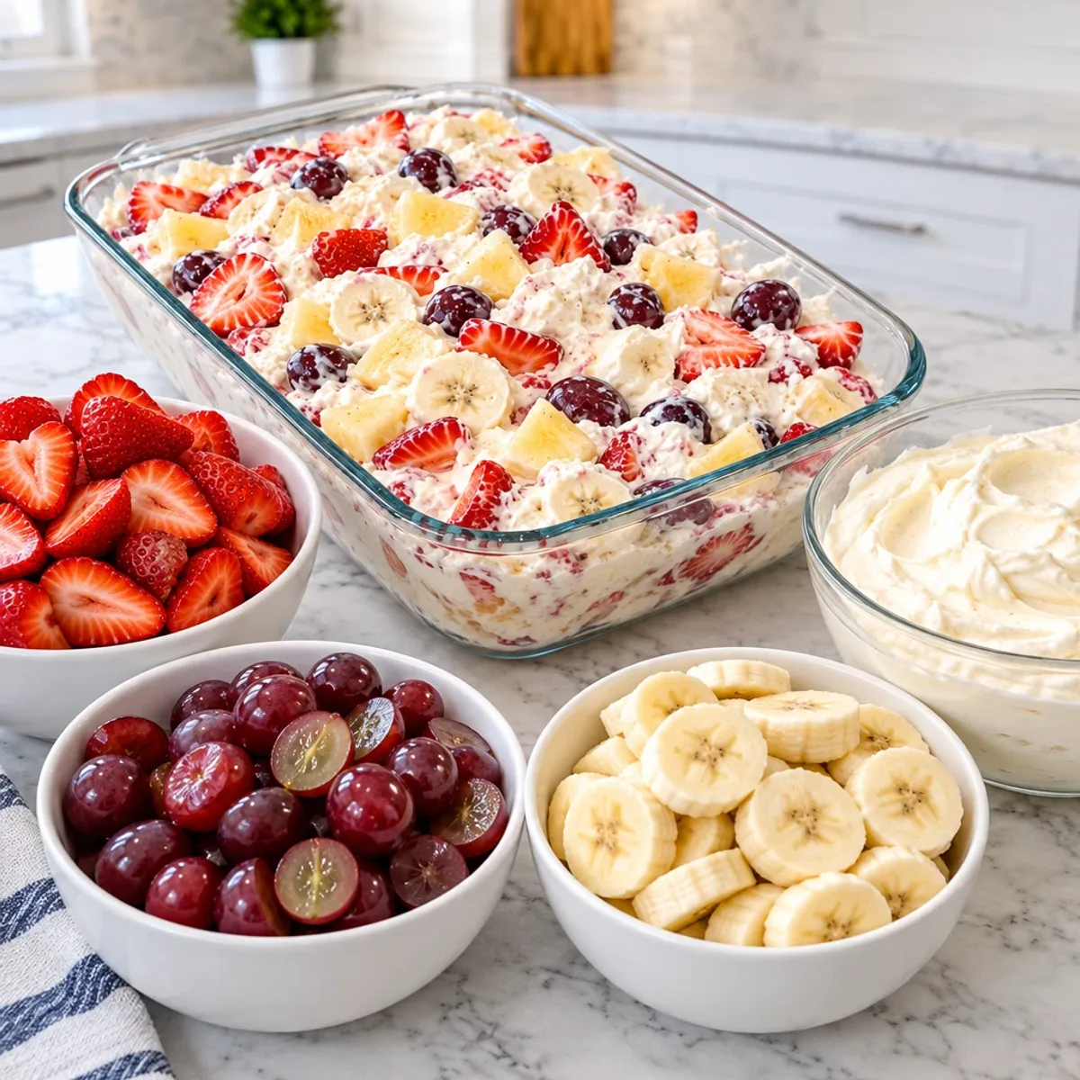 Creamy No-Bake Cheesecake Fruit Salad Bliss article image 2