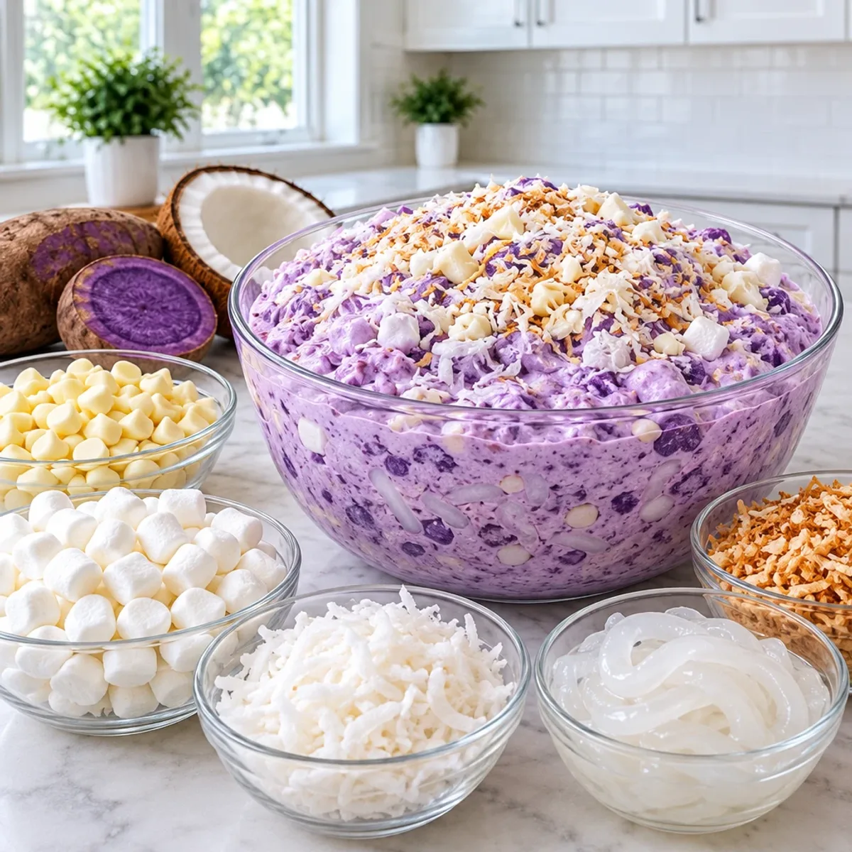 Mouthwatering Ube Coconut White Chocolate Fluff Recipe article image 2