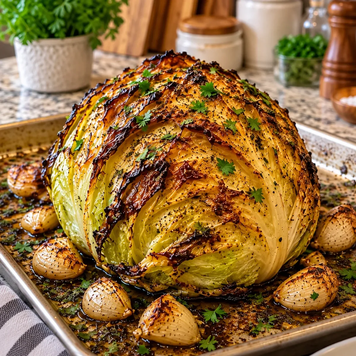 Whole Roasted Cabbage for Flavorful Family Meals